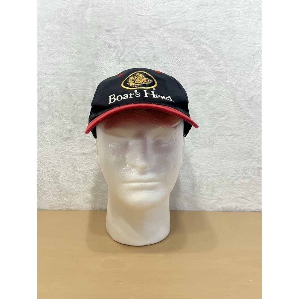 Boar's Head Deli Logo Snapback Hat Black Red Adjustable Promo Cap